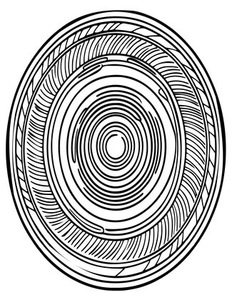 Concentric Circles - Free printable coloring page