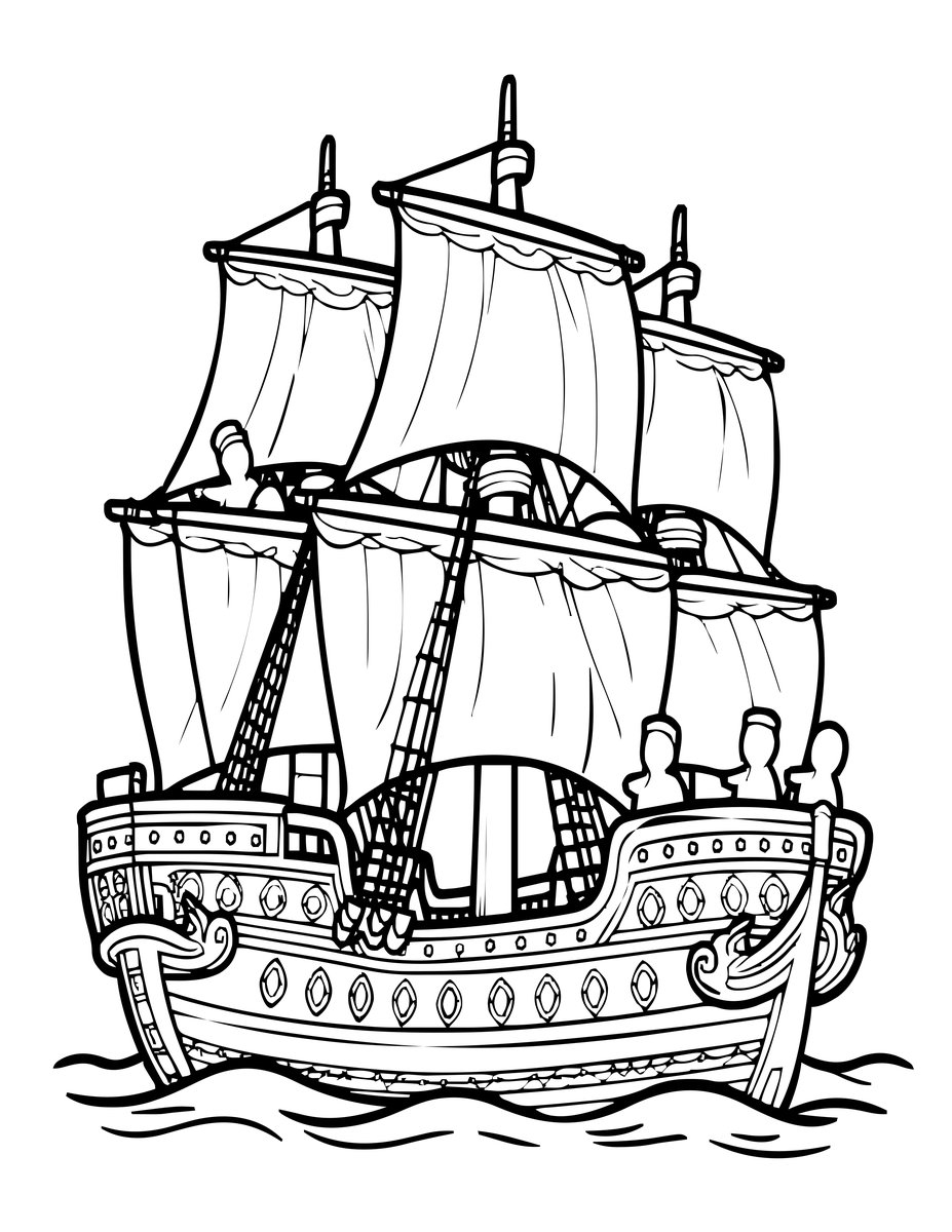 Ghost Crew - free printable coloring page