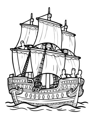 Ghost Crew - Free printable coloring page