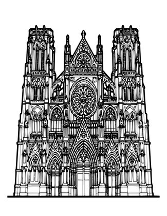 Floor Plan - Free printable coloring page
