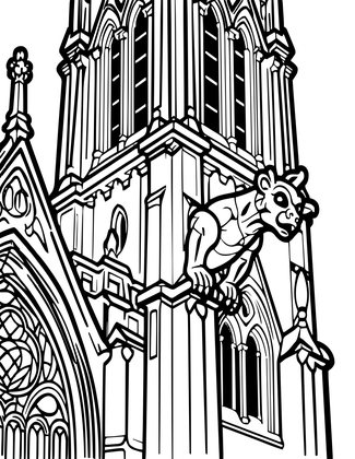 Gargoyle - Free printable coloring page
