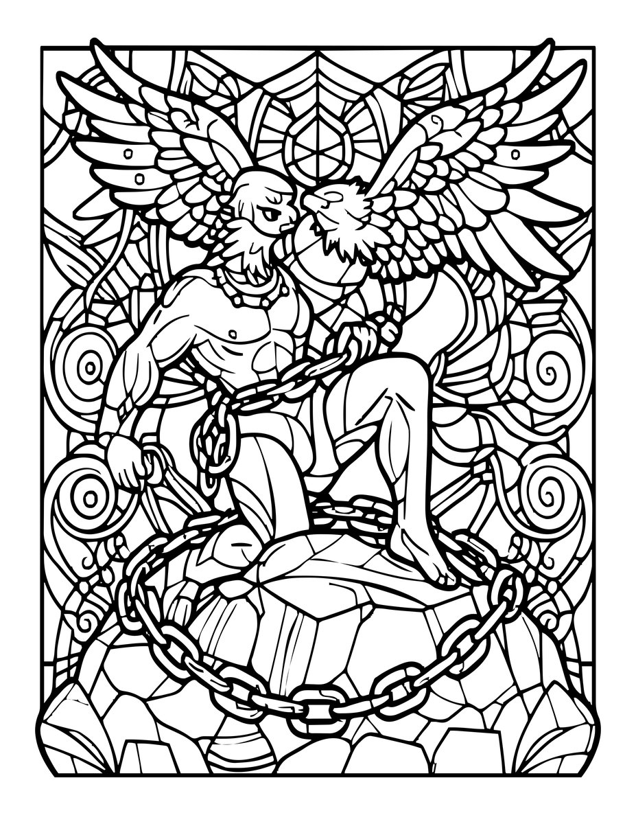 Prometheus - free printable coloring page