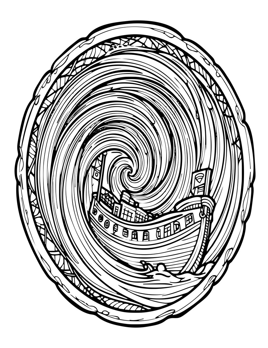 Charybdis - free printable coloring page