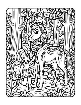 Centaur Chiron - Free printable coloring page