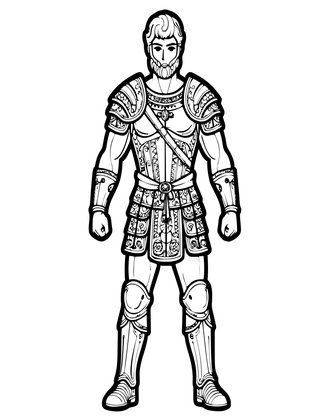 Achilles - Free printable coloring page