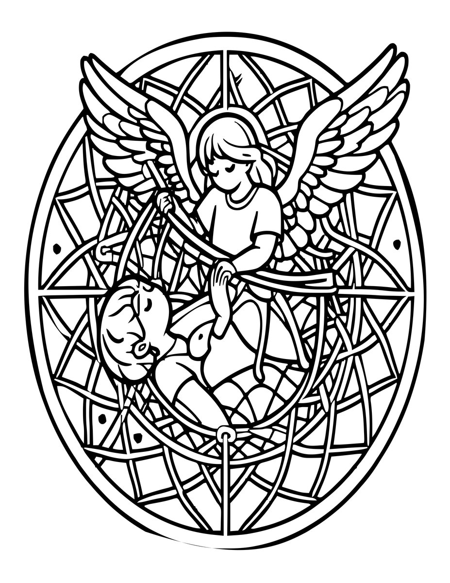 Dream Guardian - free printable coloring page