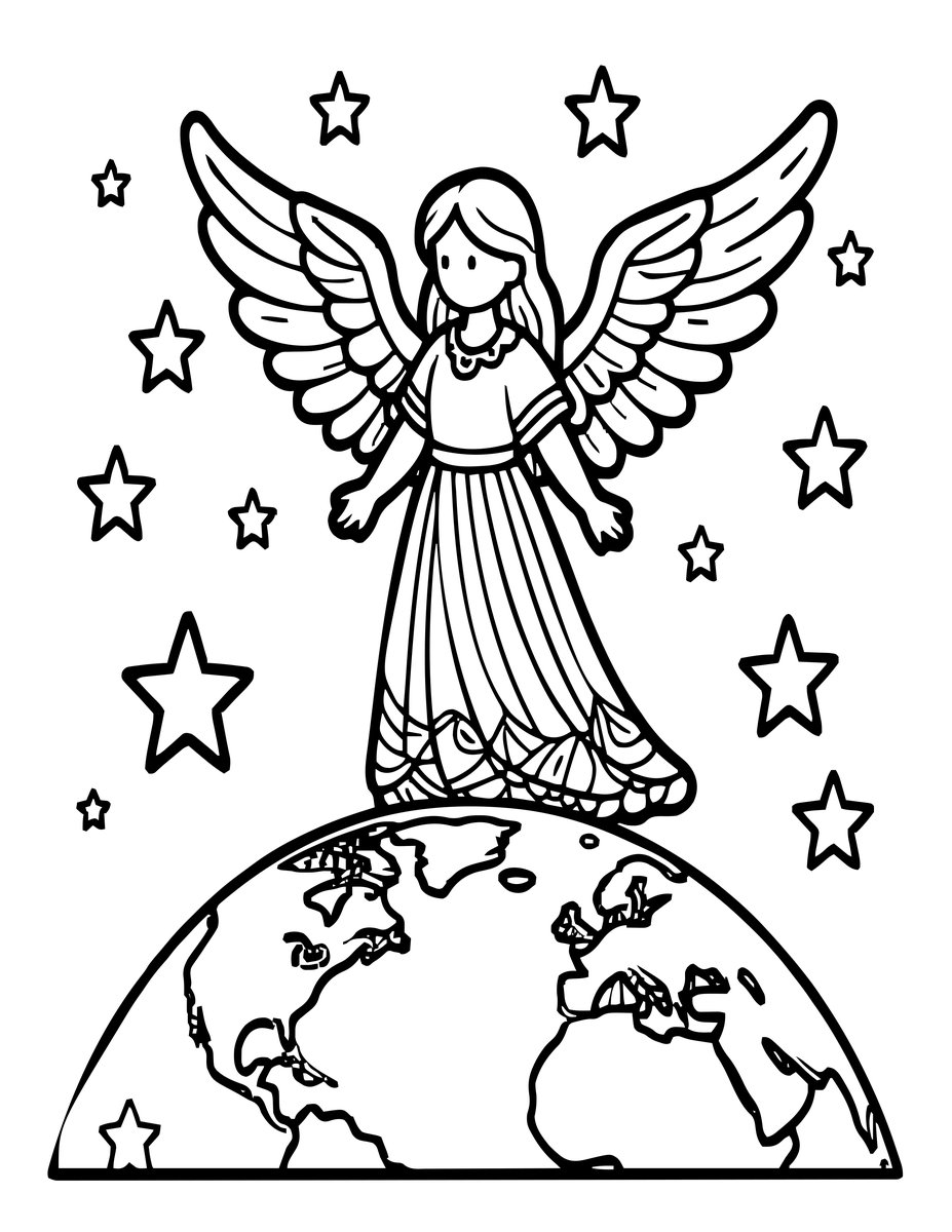 Star Guardian - free printable coloring page