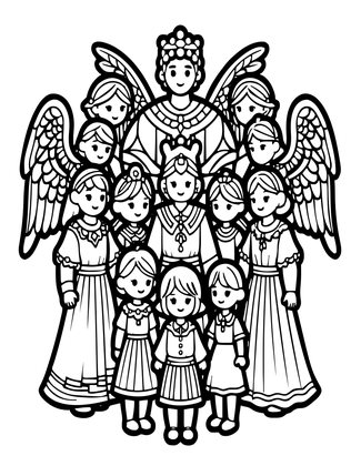 Protective Circle - Free printable coloring page