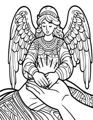 Healing Light - Free printable coloring page