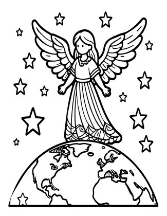 Star Guardian - Free printable coloring page