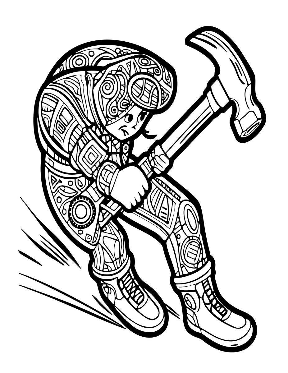 Hammerhead Turn - free printable coloring page