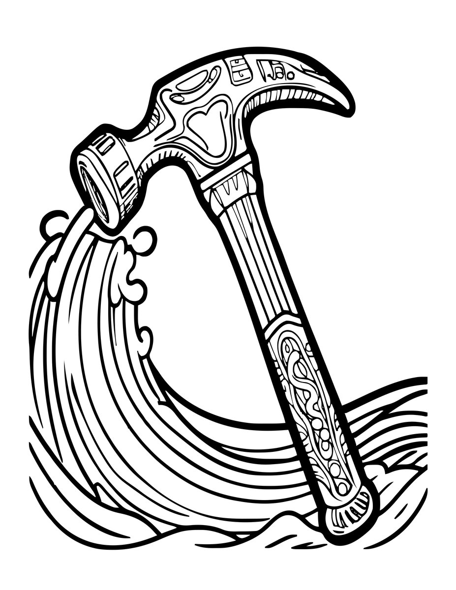 Hammerhead and Current - free printable coloring page