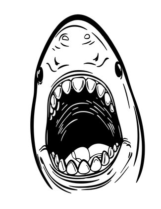 Hammerhead Teeth - Free printable coloring page