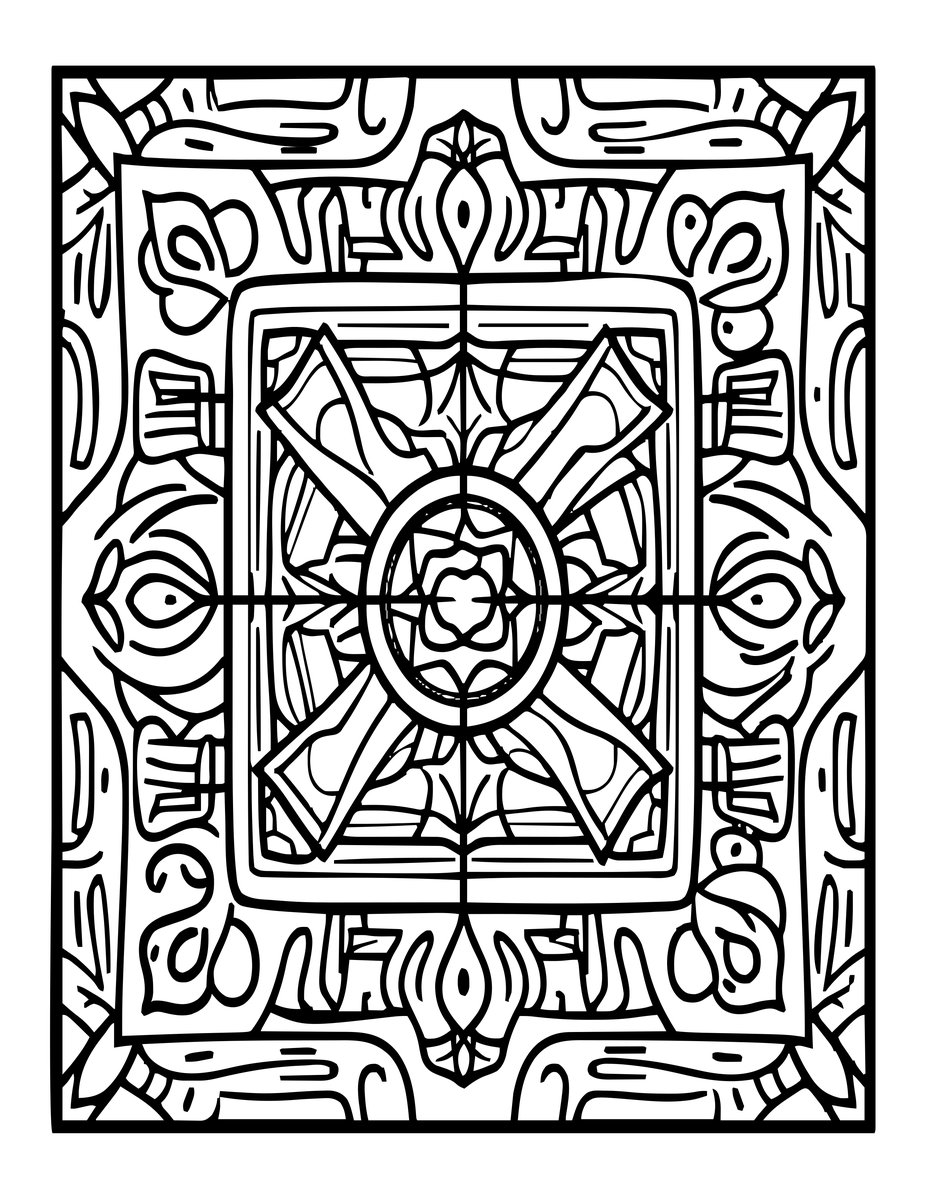 Haunted Parlor - free printable coloring page