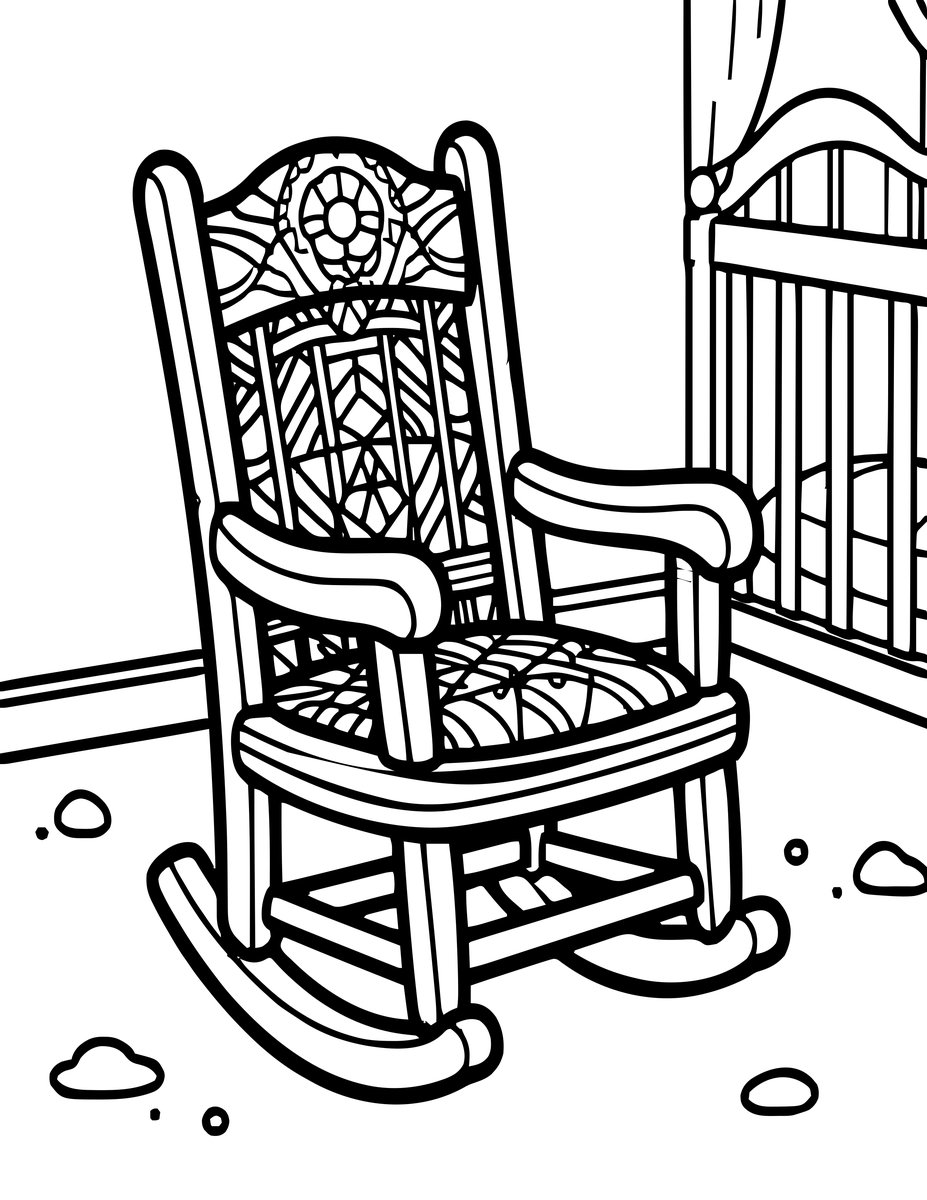 Haunted Nursery - free printable coloring page