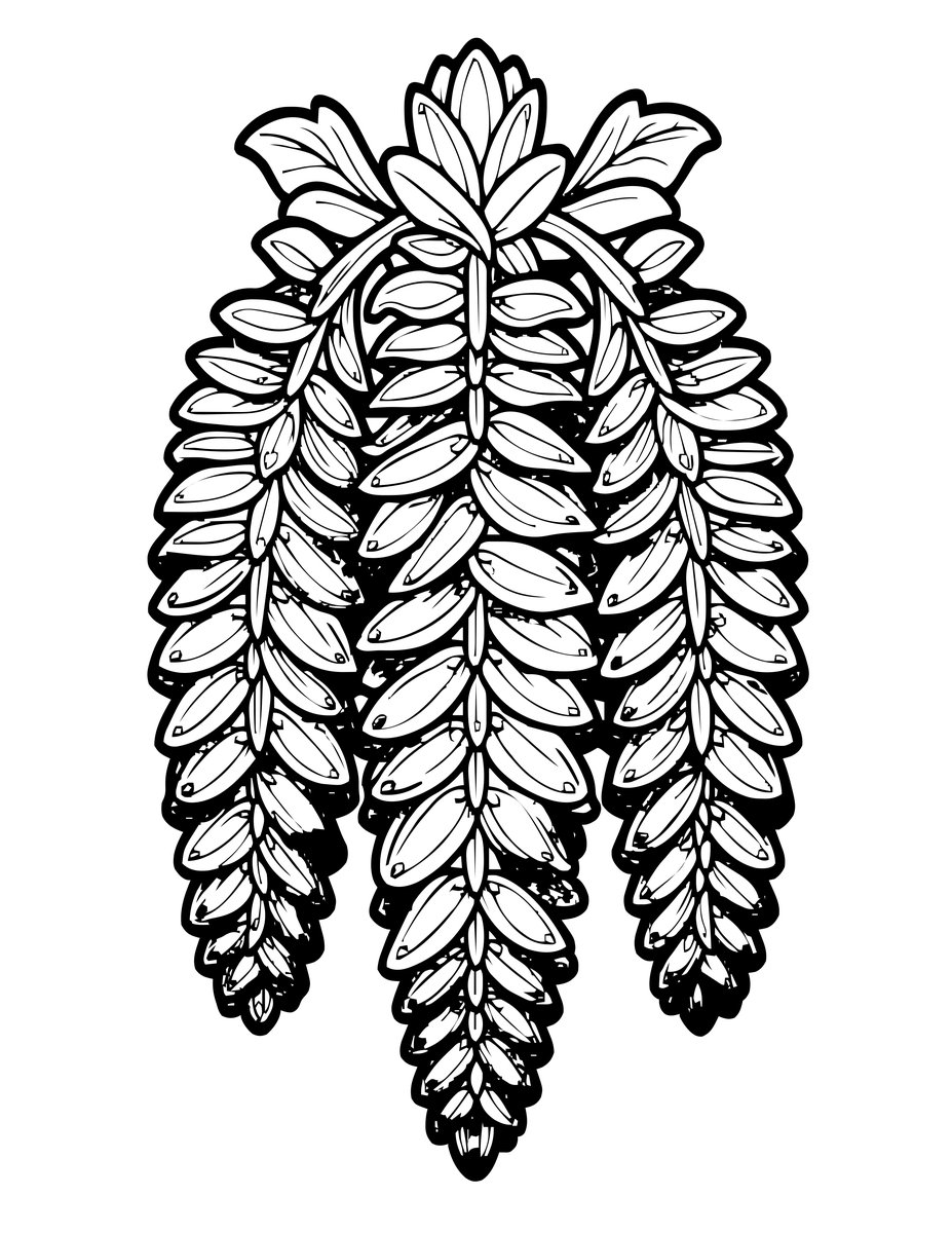 Pink Ginger - free printable coloring page