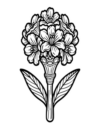 Torch Ginger - Free printable coloring page