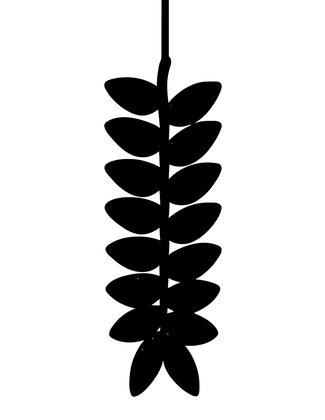 Pendant Heliconia - Free printable coloring page