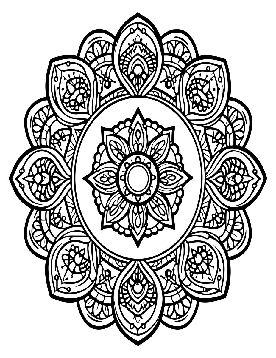 Full Circle - free printable coloring page