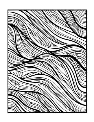 Wave Pattern - Free printable coloring page