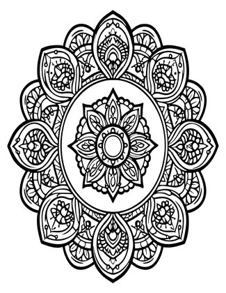 Full Circle - Free printable coloring page