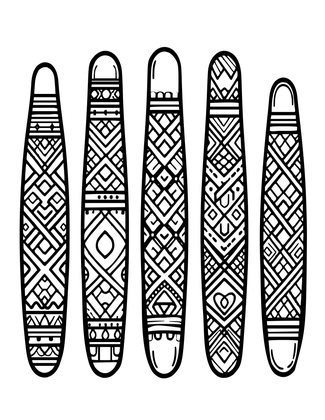 Finger Bands - Free printable coloring page