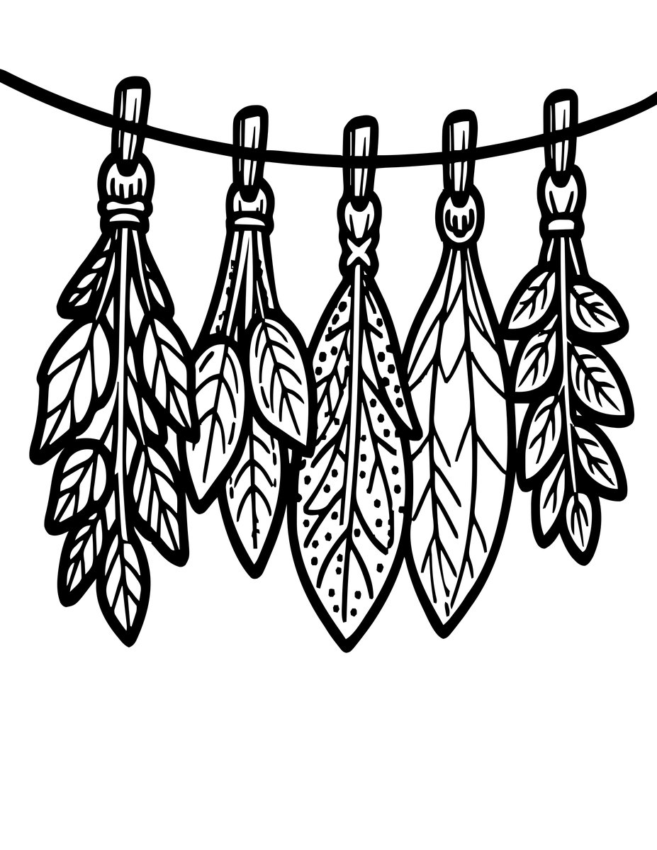 Herb Bundles - free printable coloring page