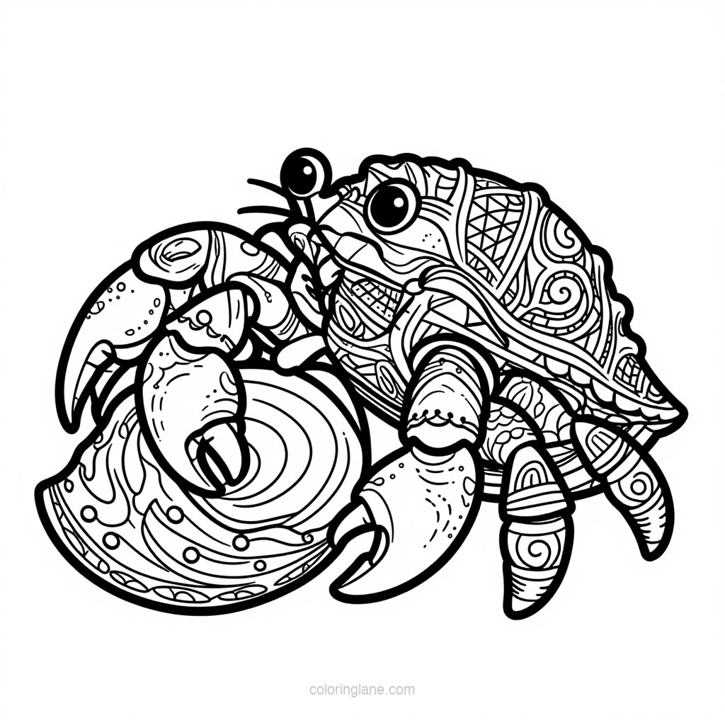 Shell Selection - free printable coloring page