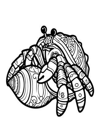 Shell Swap - Free printable coloring page