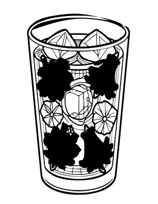 Hibiscus Tea - Free printable coloring page