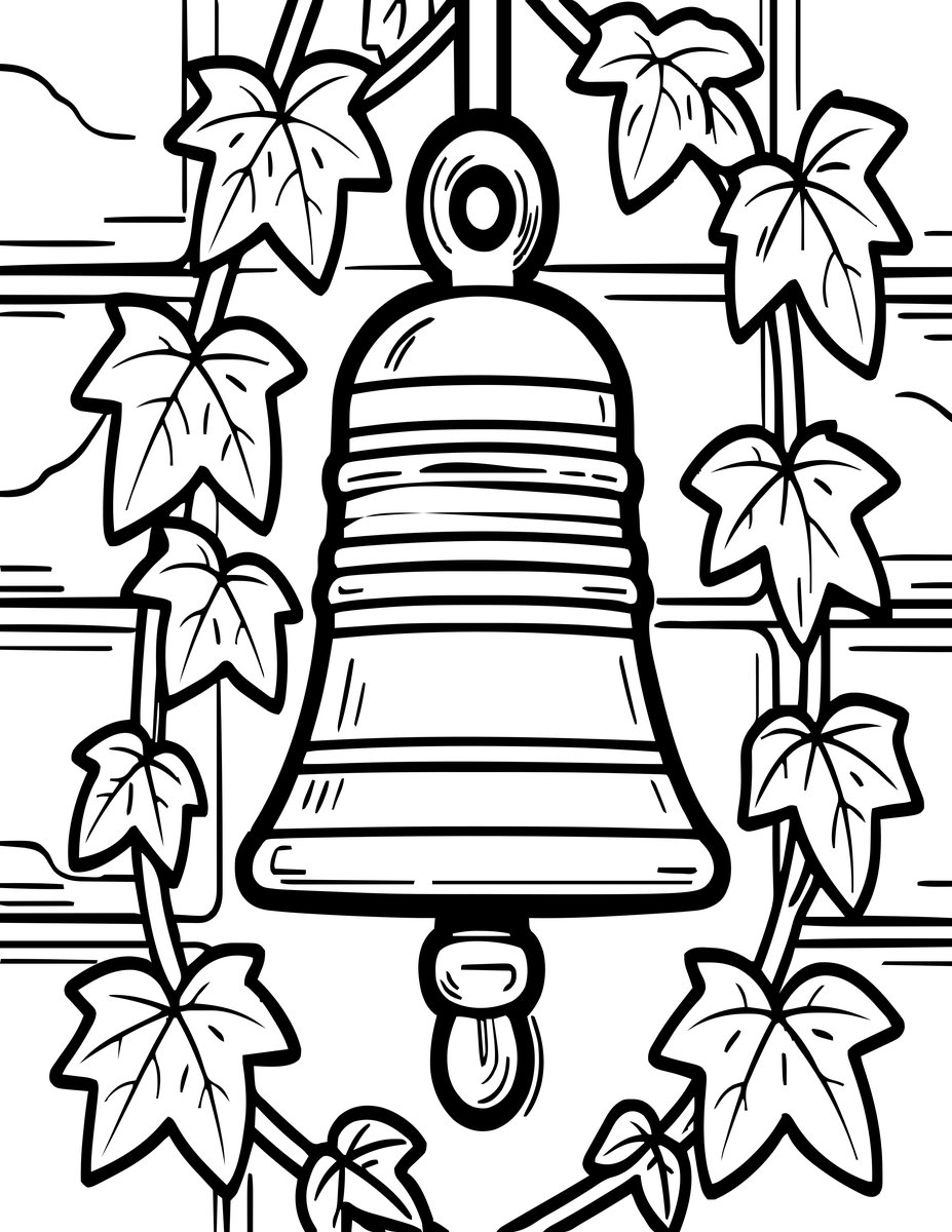 Doorbell - free printable coloring page