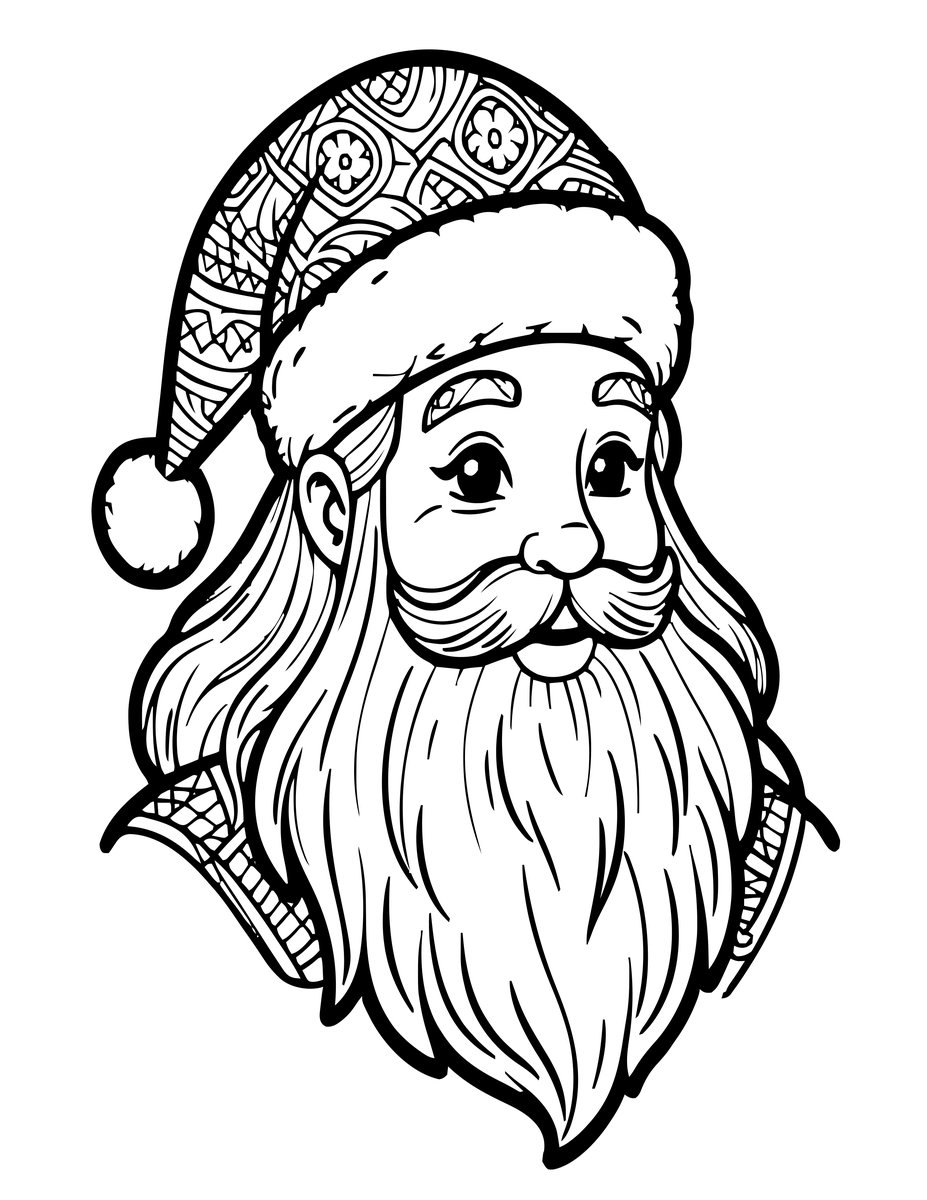 Santa Claus - free printable coloring page