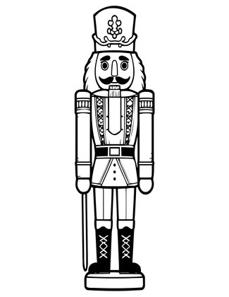 Nutcracker - Free printable coloring page