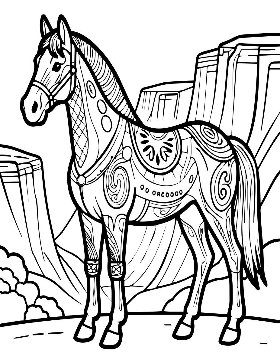 Appaloosa - free printable coloring page