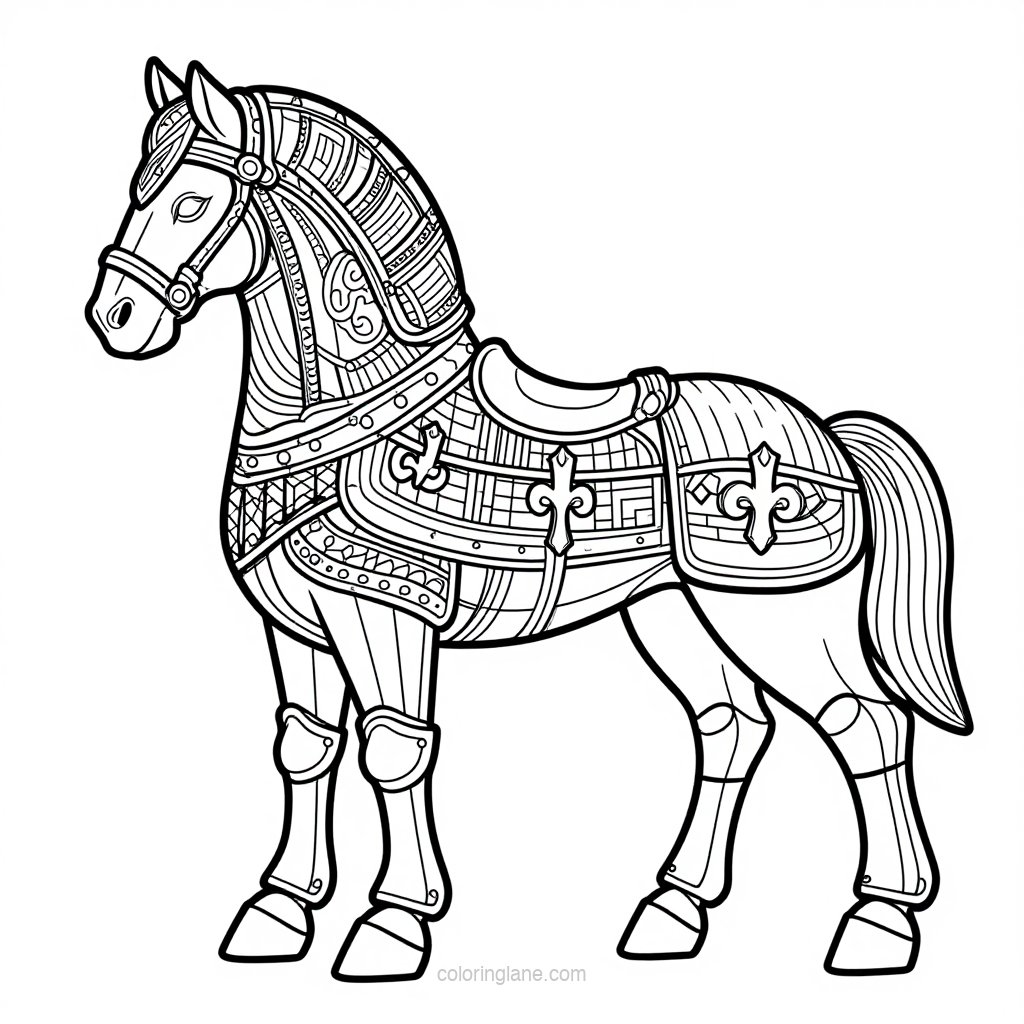 Palomino - free printable coloring page