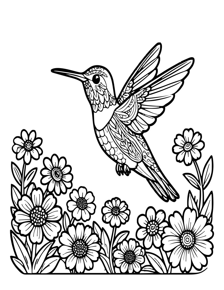 Morning Dew - free printable coloring page