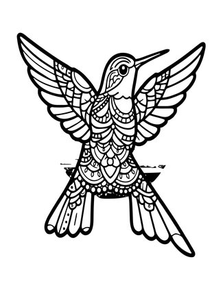 Silhouette - Free printable coloring page