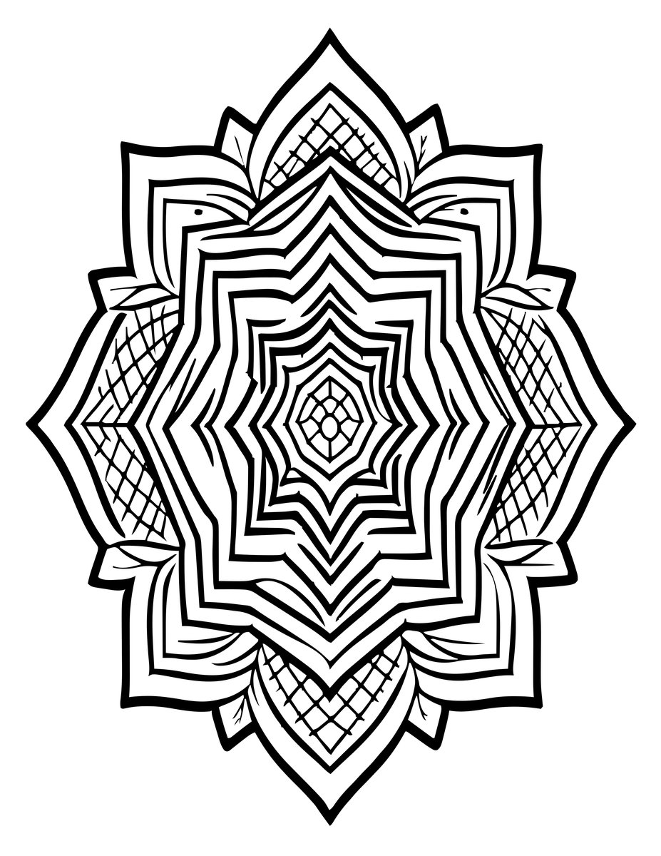 Moroccan Fusion - free printable coloring page