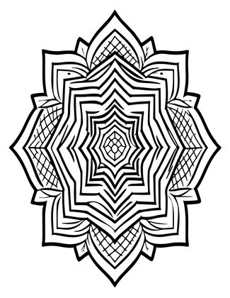 Moroccan Fusion - Free printable coloring page