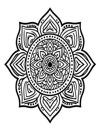 Geometric Grid - Free printable coloring page
