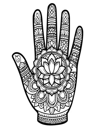 Floral Mandala - Free printable coloring page