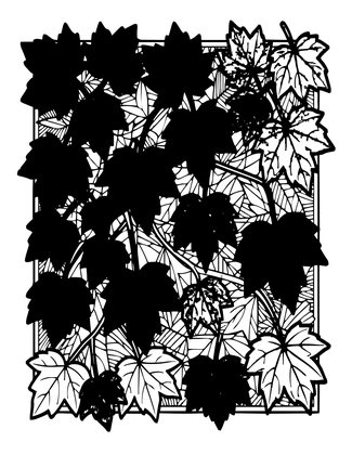 Autumn Ivy - Free printable coloring page
