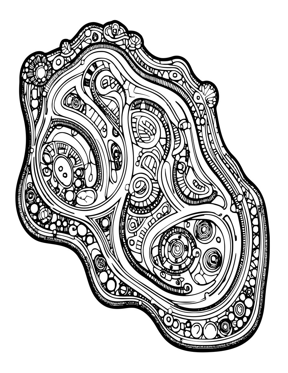 Garden Map - free printable coloring page