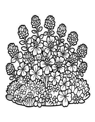 Hagi Shrubs - Free printable coloring page