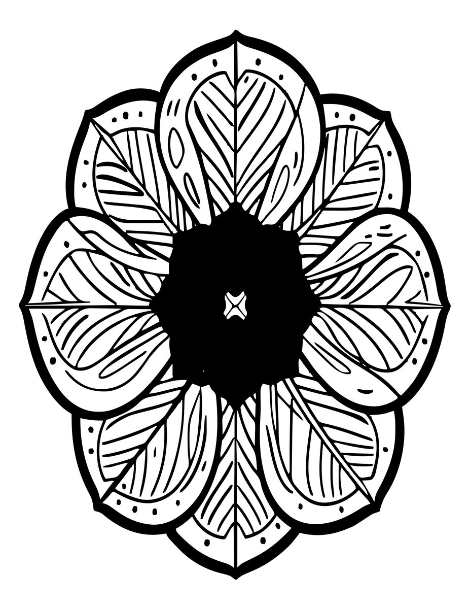 Seed Pod - free printable coloring page