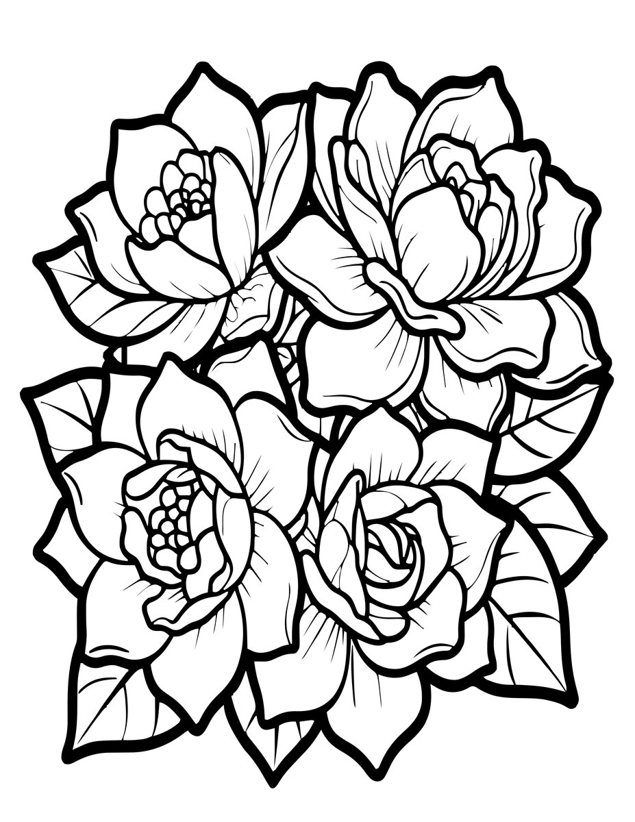 Sunset Glow - free printable coloring page