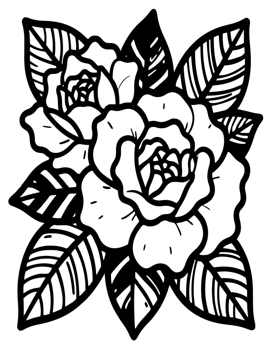 Leaf Detail - free printable coloring page