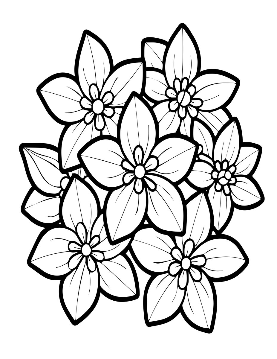 Jasmine Star - free printable coloring page