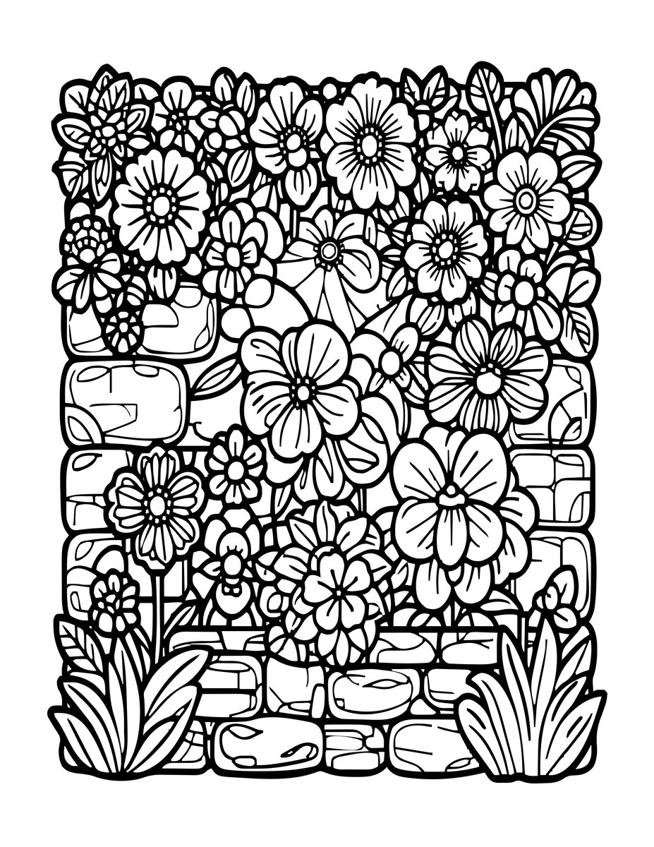 Garden Wall - free printable coloring page