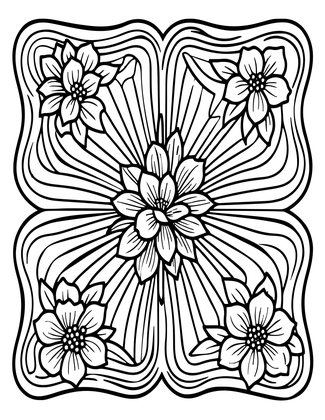 Fragrance Art - Free printable coloring page